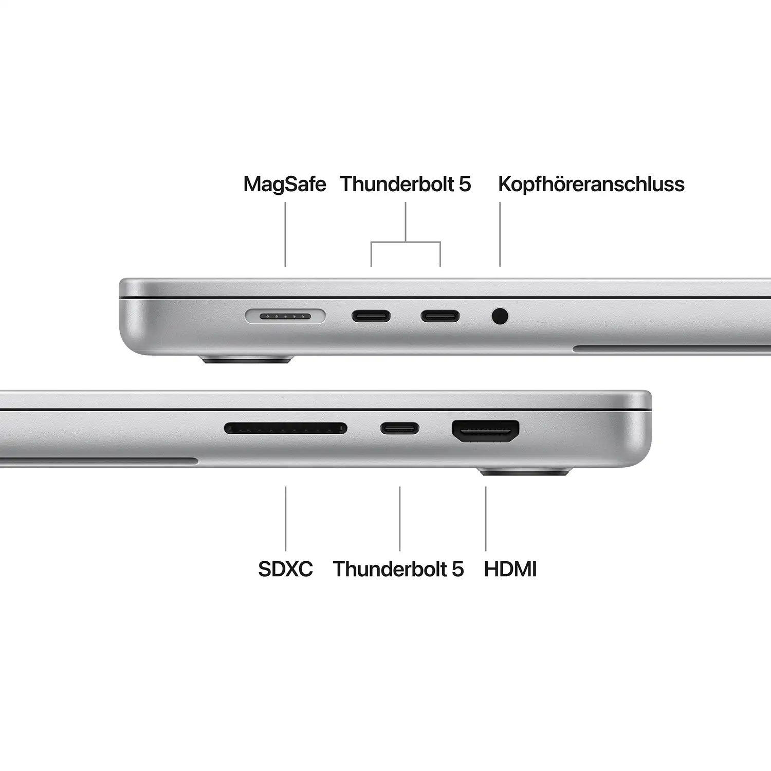Apple MacBook Pro 16'' M4 Pro 14-Core CPU 20-Core GPU - 512GB - 24GB Silber - 2024 Produktbild: Macbook pro 16 inch m4 pro or max chip silber bild position 7