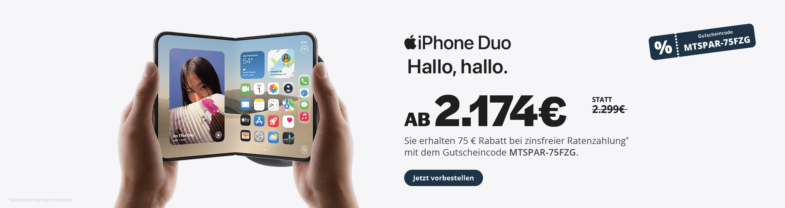 iPhone Duo jetzt vorbestellen