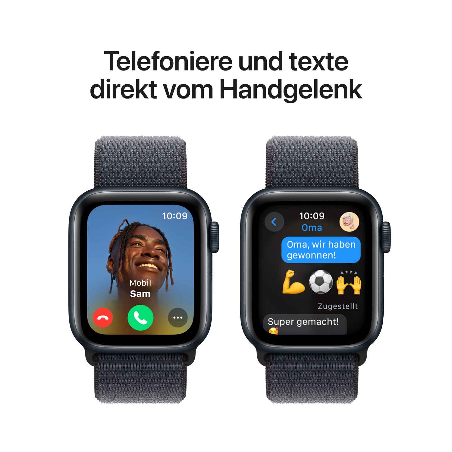 Produktbild: Apple watch se 40mm gps mitternacht aluminum sport loop ink bild position 4