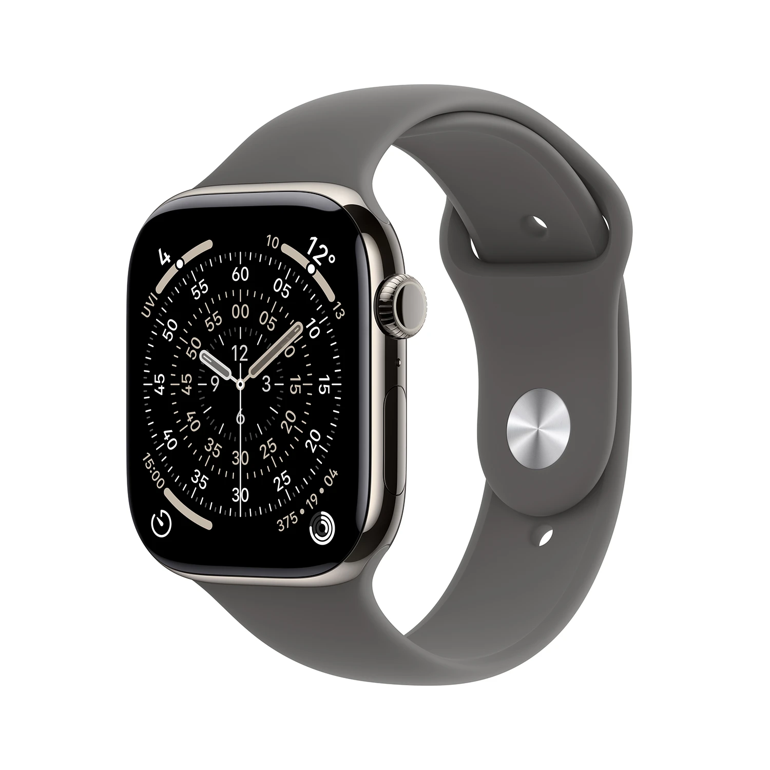 Produktbild Apple Watch Series 11 Natur Titanium Case/Steingrau Sport Band