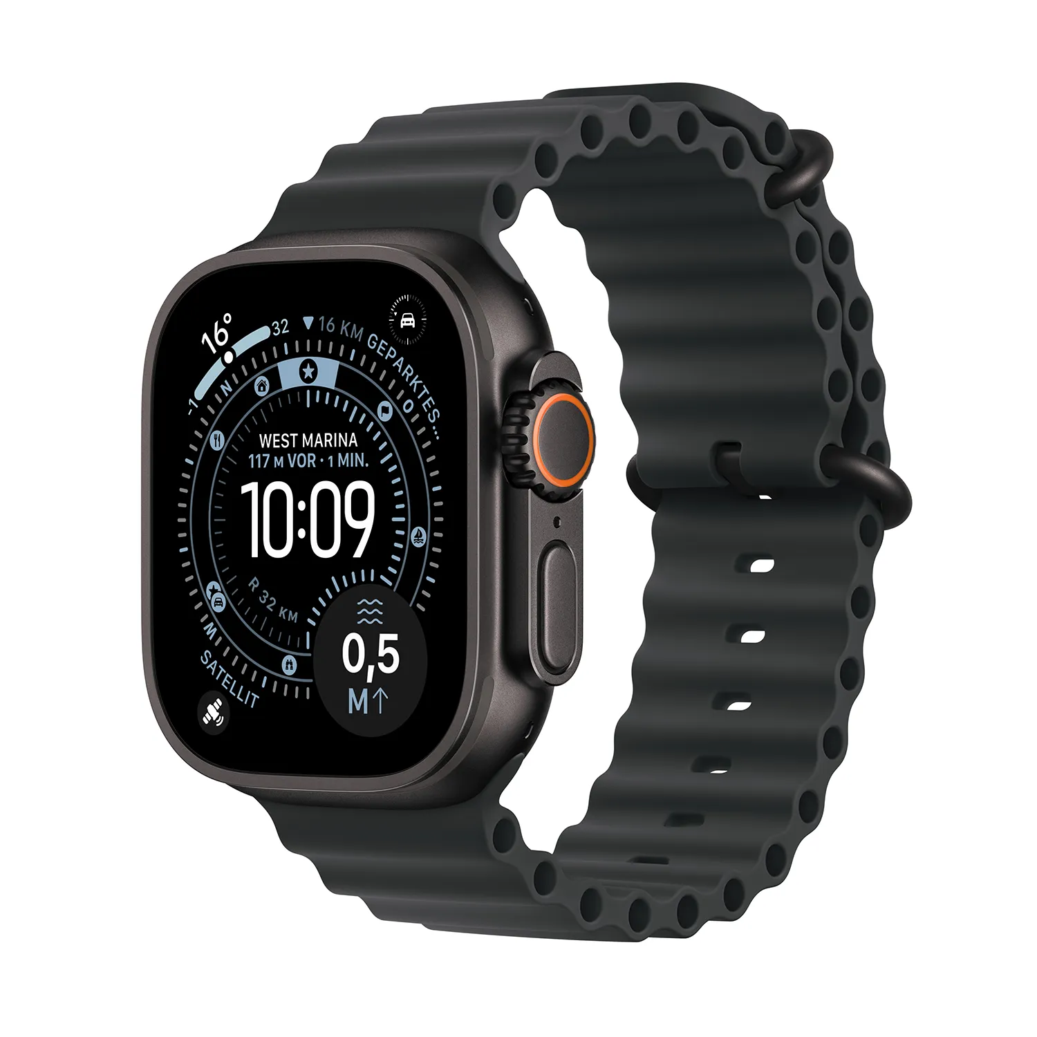 Produktbild Apple Watch Ultra 3 Black Titanium Ocean Band Black