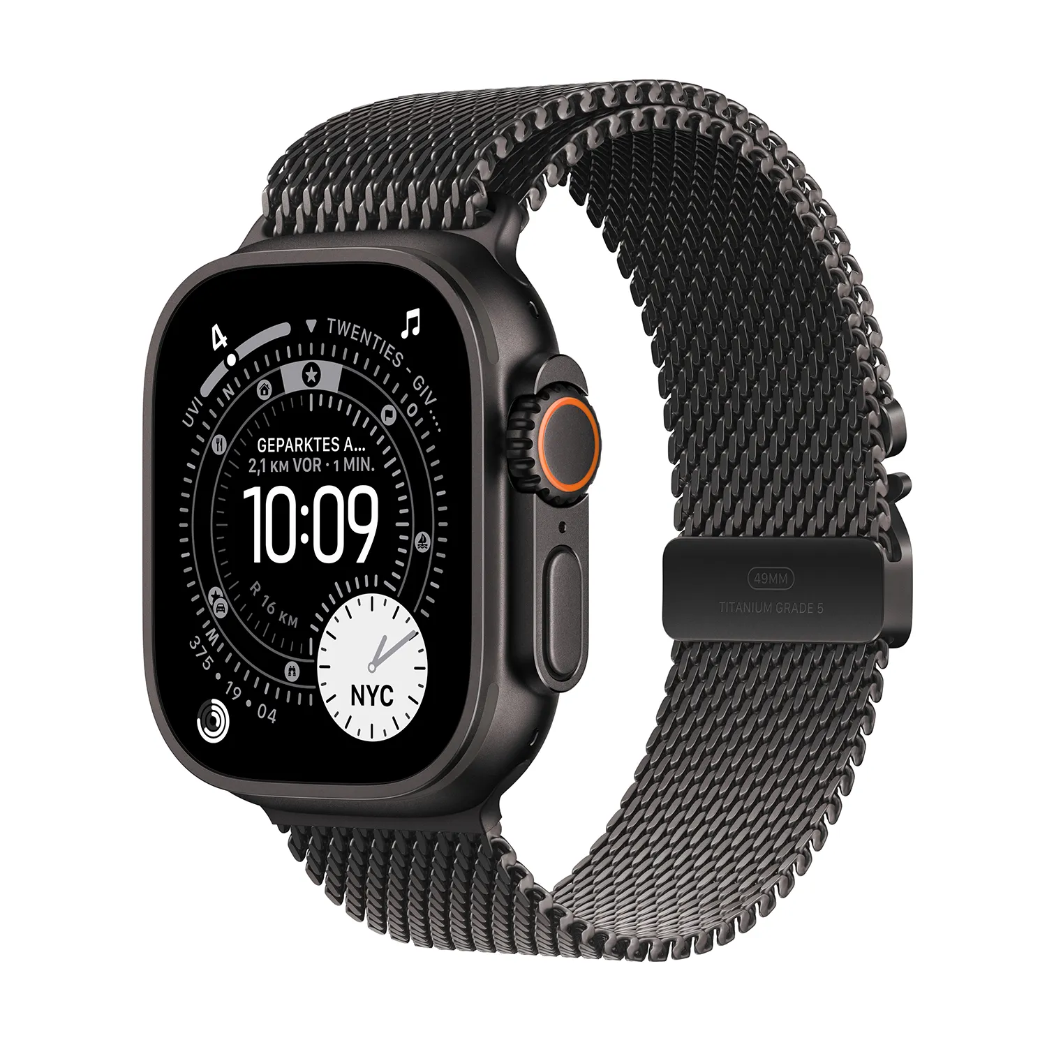 Produktbild Apple Watch Ultra 3 Milanese Loop Black