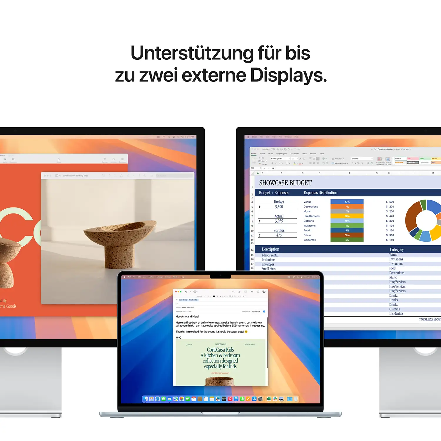 CTO // MacBook Air 15'' - M4 10-Core CPU - 10-Core GPU - Silber - 16GB - 512GBSSD - 70W USB-C Power Produktbild: Macbook air 15 inch m4 silber bild position 9