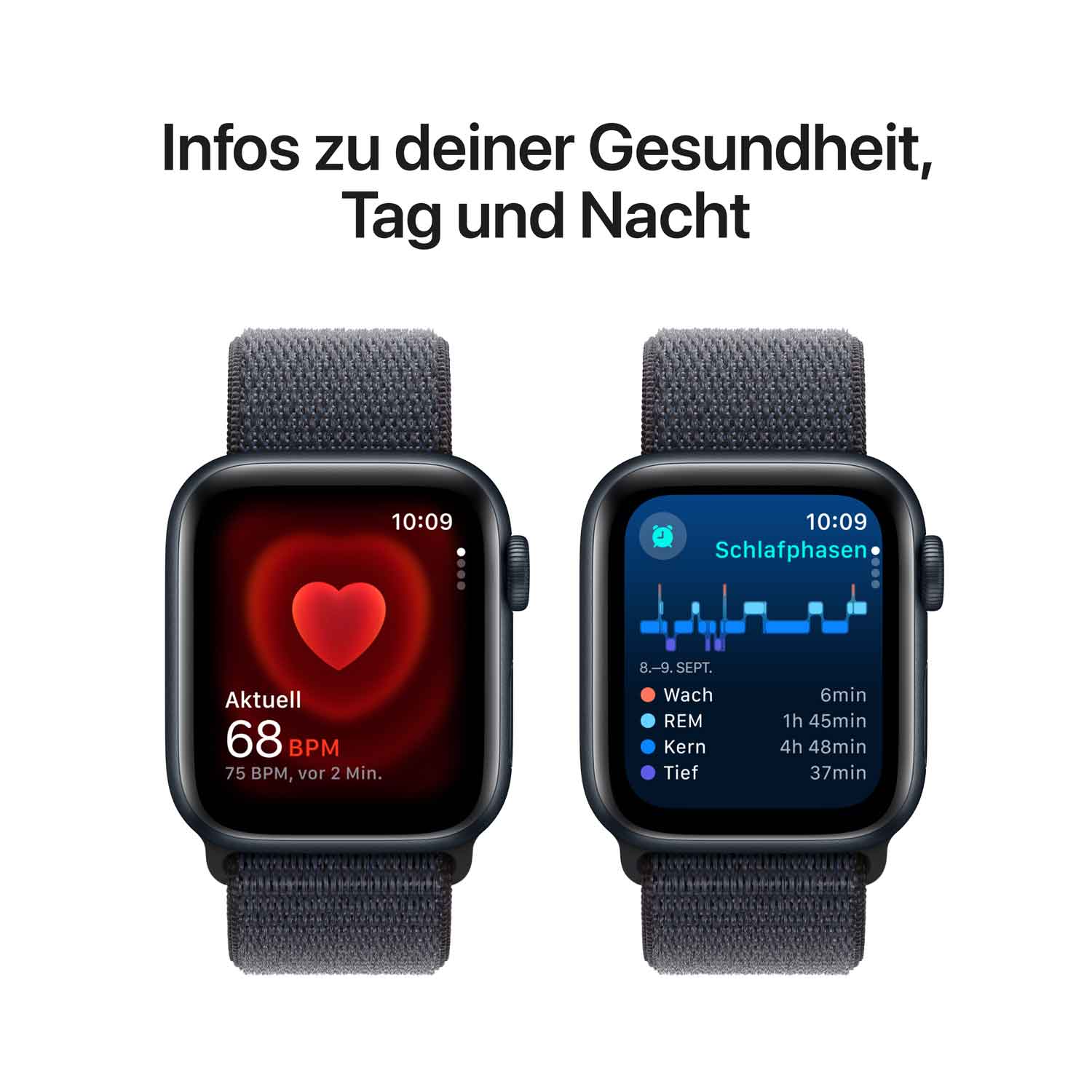 Produktbild: Apple watch se 40mm gps mitternacht aluminum sport loop ink bild position 5