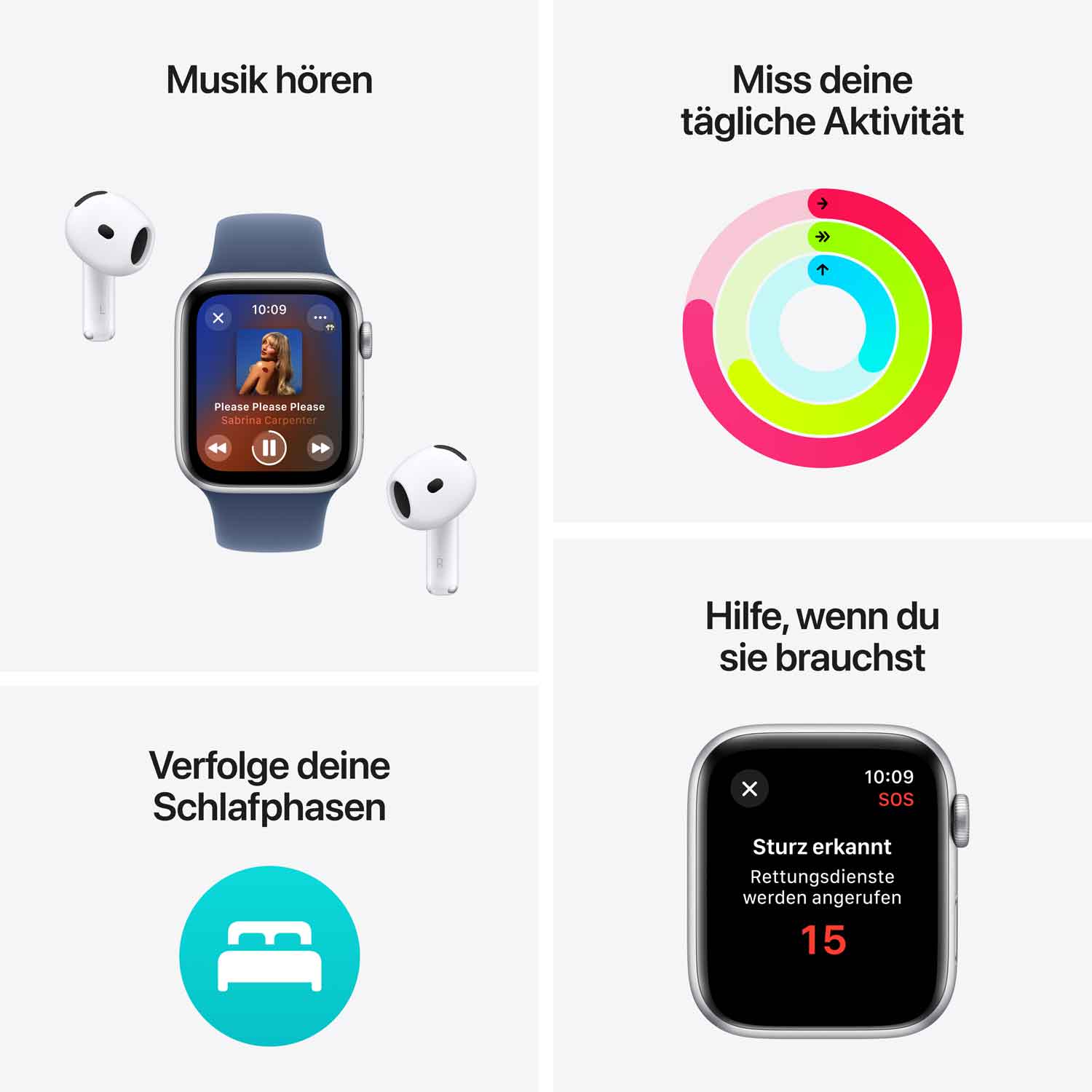 Produktbild: Apple watch se 40mm gps mitternacht aluminum sport loop ink bild position 3