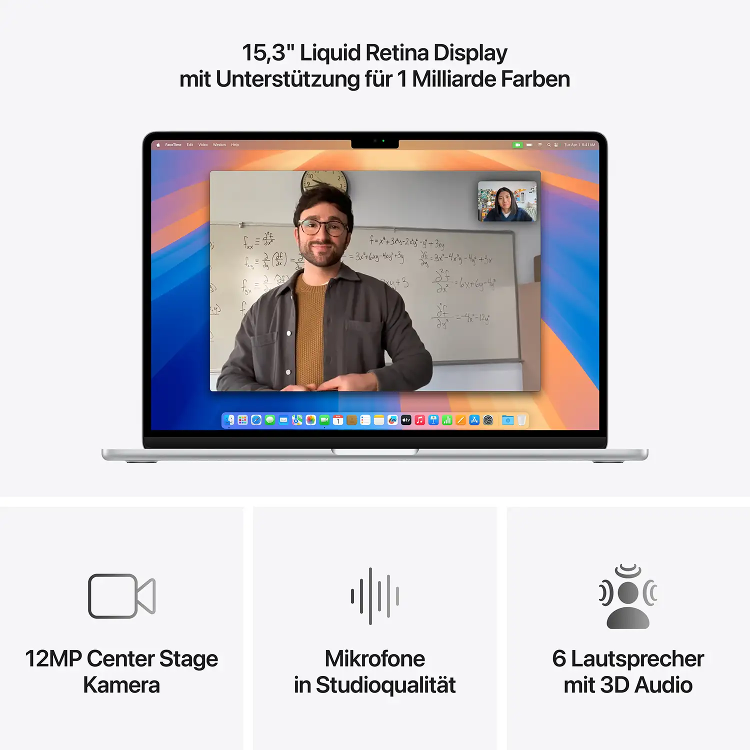 CTO // MacBook Air 15'' - M4 10-Core CPU - 10-Core GPU - Silber - 16GB - 512GBSSD - 70W USB-C Power Produktbild: Macbook air 15 inch m4 silber bild position 5