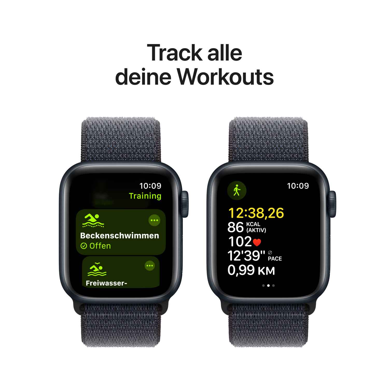 Produktbild: Apple watch se 40mm gps mitternacht aluminum sport loop ink bild position 6